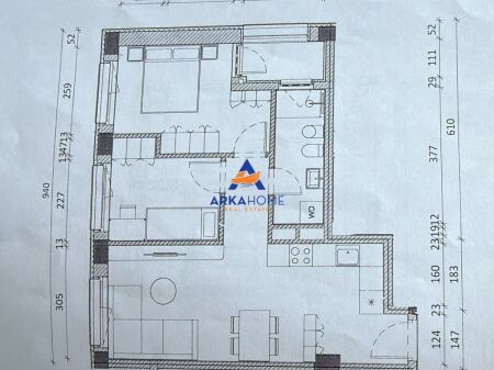 VENDESI APPARTAMENTO 1+1+BALCONE "RESIDENZA KADIU, ALI DEM" 104.000 EURO