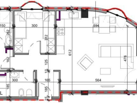 Appartamento 2+1 in vendita, Paskuqan (Complesso Aluna) (palazzo fase iniziale fase Grope) 1200 euro per m2