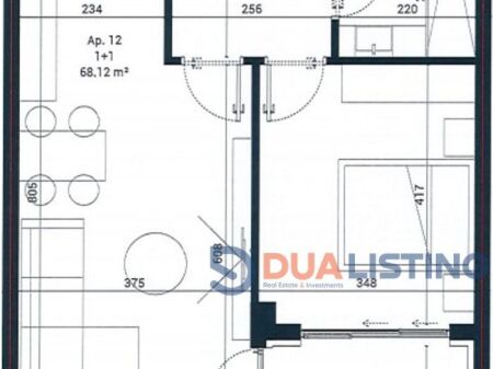 Apartment 1+1 for sale in Sun Palase, Dhermi!
