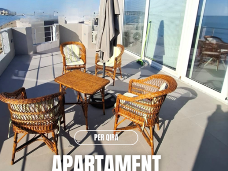 Appartamento 2+1 in affitto - Prima linea con vista mare  Spiaggia di Durazzo