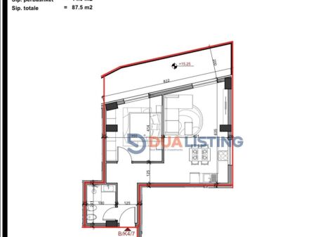 Vendiamo Appartamento 1+1 ad Aluna 5 a Paskuqan - 87.5 m2 96.300 €
