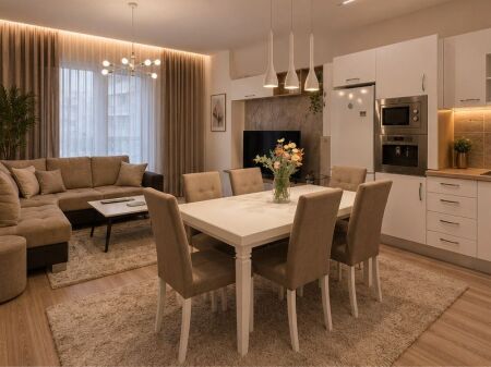 Bulevardi i Ri, jepet me qera apartament modern 2+1+2 (depo dhe post parkimi).