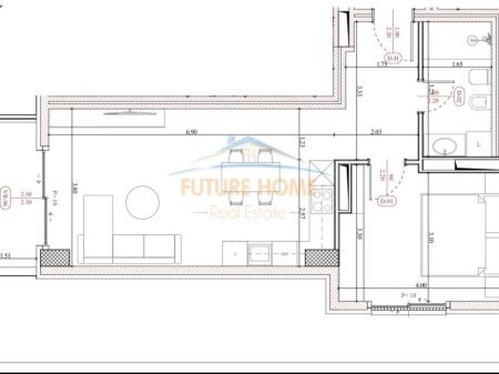 For sale, Apartment 1+1, Almar Residence, Mali i Robit 125,188 €