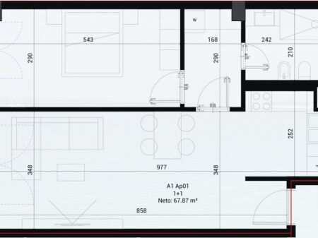 Apartment 1+1 Square Village for Sale - Dhërmi