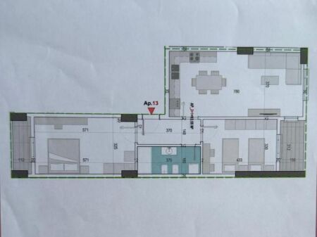 Apartment 2+1+2 block for sale Paskuqan
