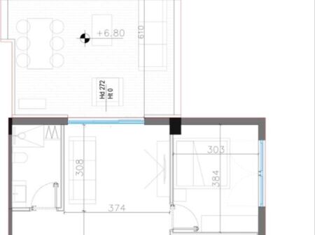 Apartment 1+1 Square Vigalle - Dhermi for sale
