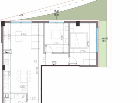 Apartment 2+1 Square - Village for Sale