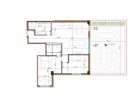 Shitet Apartament 2+1 Square Village - Dhërmi