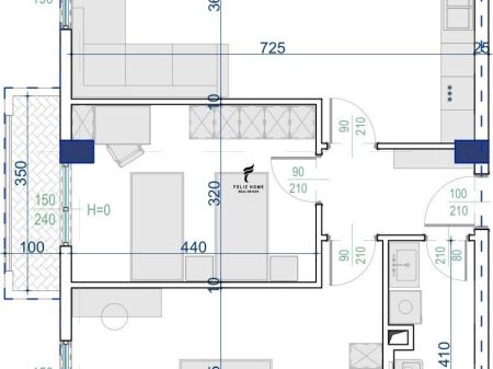 VENDESI APPARTAMENTO 2+1 KAMEZ 83.000 EURO FH-77218
