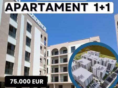Shitet Apartament 1+1 Siperfaqja : 60 m2 Cmimi : 75.000 euro Vetem 4 min ne kembe larg nga deti