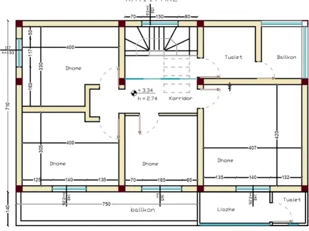 Affitto | Vilë 5 + 1 | Kombinat | 800 €/mese