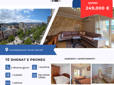 Apartment 3+1 for sale, Vlore