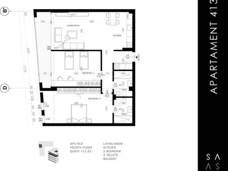  Opportunity! Modern 2+1 Apartment with Perfect Floor Plan