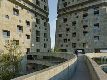  OCCASIONE     VENDESI Appartamento 2+1 con 2 Bagni  Edificio Shqiponja Square, Vicino all'ex Piazza Shqiponja 