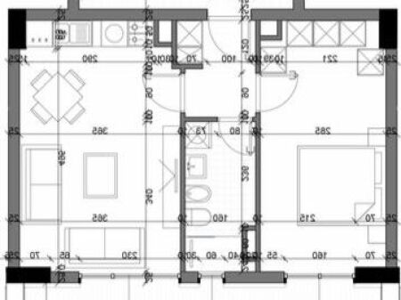  Shitet Apartament 1+1 + Verand  Tulipan Residence
