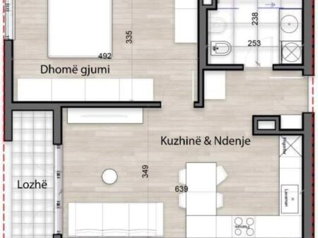  113,460€ – SHITET APARTAMENT 1+1 NË SPLENDOR RESIDENCE 
