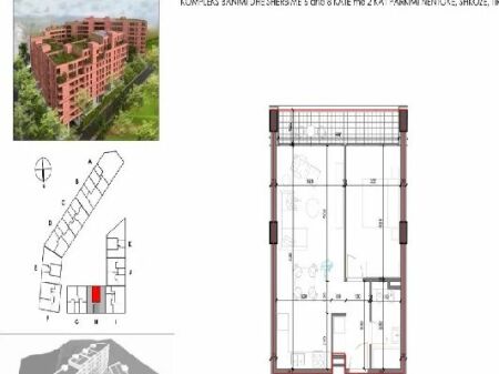 Shitet Ap 1+1 Shkoze, Forest Residence- Cmimi 10.300.000 leke (kati 4 banim)

