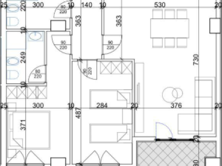 Apartament 2+1+2 ne Shitje