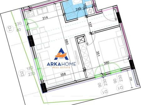 IN VENDITA APPARTAMENTO 1+1+BALCONE "KODRA E DIELLIT 2" 113.000 EURO (TRATTABILE)