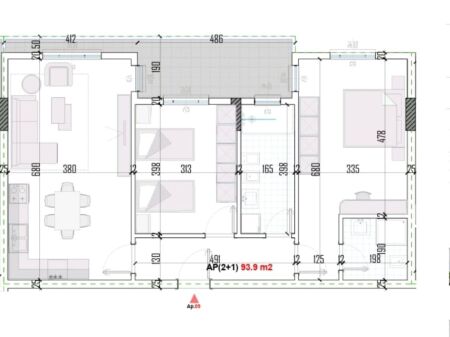 Appartamento 2+1+2 bagni Kamëz vicino all'università agricola
