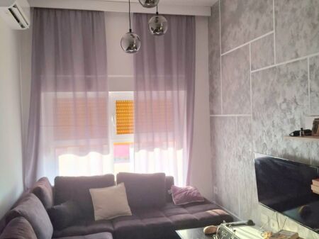 Me Qera:  Kompleksi Mangalem - Ali Demi (1+1) - 50m2  | 100% i ri, Hera parë me Qira | 44.000 Lekë/Muaj 