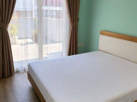 Apartment 2+1 with veranda for rent in Fresk