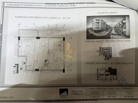Shitet, Apartament 1+1+BLK, Shkoze – Kompleksi Tom Doshi, 100.600 Euro