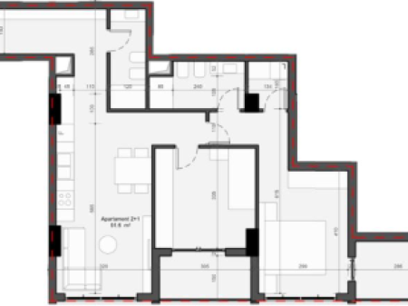 FOR SALE APARTMENT 2+1+2 – GOLEM, KAVAJË