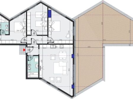  SHITET APARTAMENT 3+1 ME VERANDË | Colonnade Residence