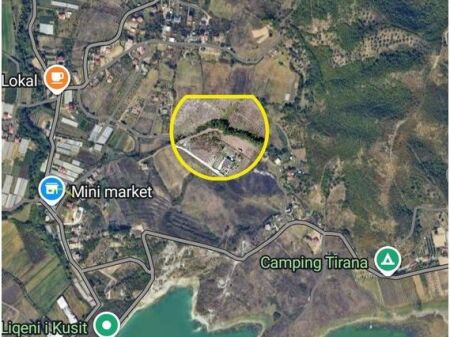 SHITET TOKË PËR NDËRTIM NË KASHAR, TIRANË - 60,000€ | 1000 m²