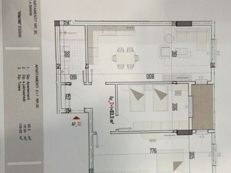 Sale | Apartament 2 + 1 | Rruga Skënderbeu | 91000 €