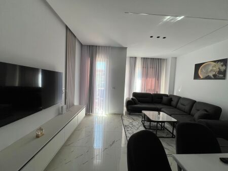 For rent apartment 2+1+2+Parking Spot at Aura Complex   Area: 108m2 Floor:6 (with elevator) Newly furnished and never lived in before  Price: 80,000 Leke/month