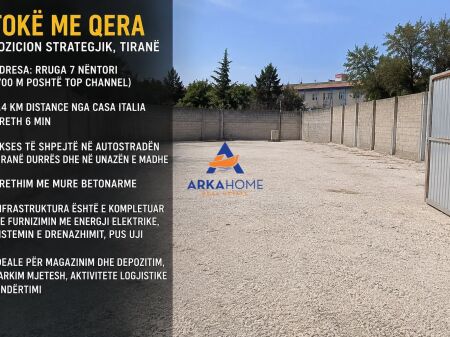 JEPET TOKE 4000M2 ME QERA "RRUGA 7 NENTORI" 4800 EURO