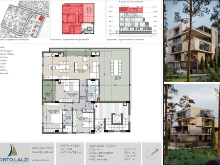 Attico 3+1 in Vendita a Hamallaj, Porto Lalëz