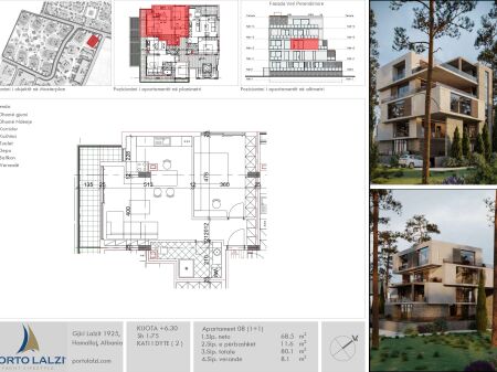 Appartamento 1+1 in Vendita a Hamallaj, Porto Lalëz
