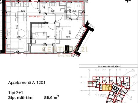 RRUGA BARDHYL – SHESIM APARTAMENT 2+1+2