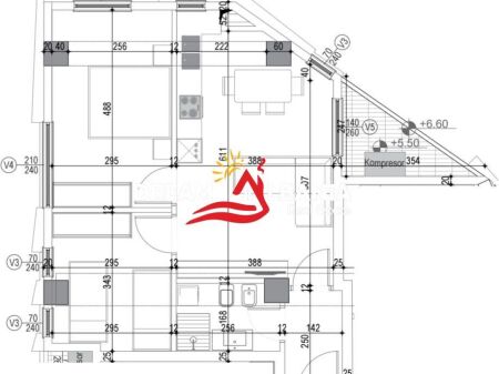 Appartamento 2+1 in vendita presso Komuna e Parisit (ID 41212291)