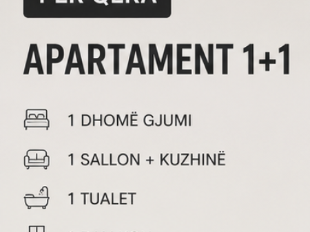 FOR RENT – APARTMENT 1+1 | KADIU COMPLEX, ALI DEMI