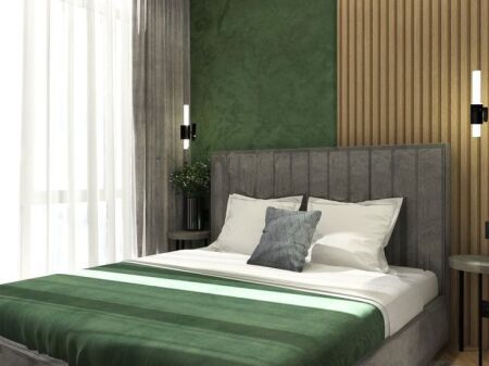 New boulevard, modern 1+1 apartment for rent.
