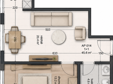 Shitet Apartament  në Rezidencën Kapiten, Golem