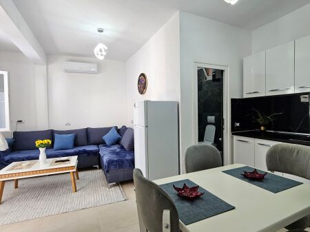 JORDAN MISJA Apartment 1+1 for rent private house. Located in a quiet area with easy access to the main streets of Tirana. The apartment is on the second floor of a private house and is fully furnished with everything new