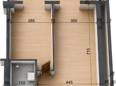Shitet Apartament 1+1 në Kompleksin Vienna, Golem