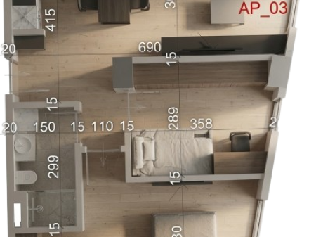 Shitet Apartament 2+1 në Kompleksin Vienna, Golem