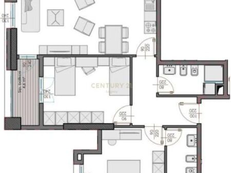 APARTMENT 2+1 FOR SALE – BEHIND AMERICAN 2, DIBRA STREET