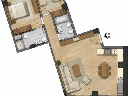 2+1 apartment for sale in River Park Residence, Astir (I am not an agency)
