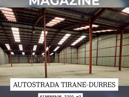 1400 m² | 8 m altezza | Autostrada Tirana–Durrës