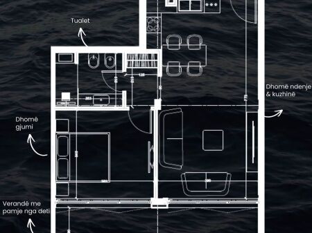SHITET APARTAMENT 1+1, PALASE