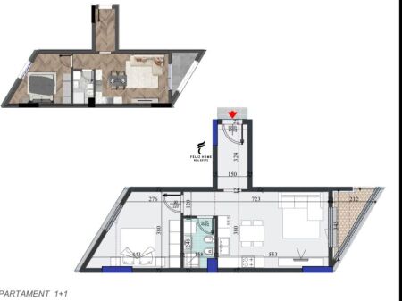 SHITET APARTAMENT 1+1 LAPRAKE 134.000 EURO FH-85571