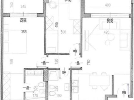 Apartment 2+1+2 for sale at Riverside Residence, New Ring, Astir, Former Aviation Field, Former Bus Park.