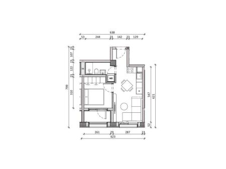 Apartment 1+1 for sale at Kadiu Complex, Ali Demi Street.